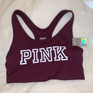 Victoria Secret Pink Sports Bra Maroon